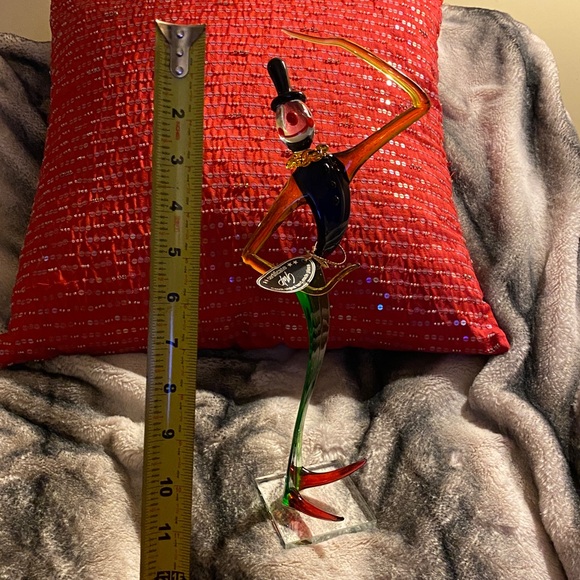 20’ Czech Original Hand Made Tall Clown Glass Art Sculpture